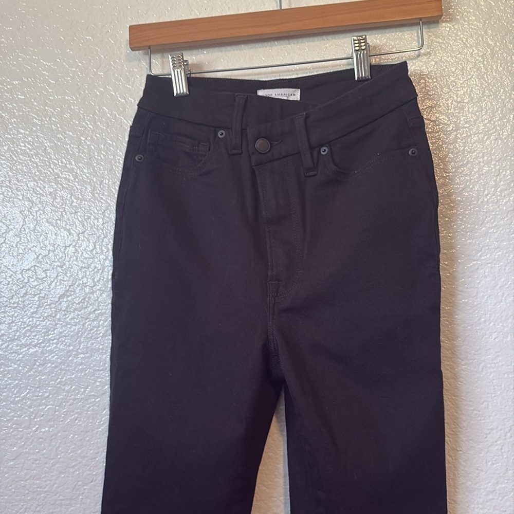 NWT GOOD AMERICAN  Good Classic Crossover Hi Rise Jeans - Picture 5 of 11